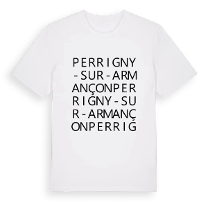 Perrigny-sur-Armançon ordlek t-shirt – ekologisk bomull t-shirt från Pinshirt