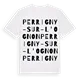 Perrigny-sur-l'Ognon ordlek t-shirt