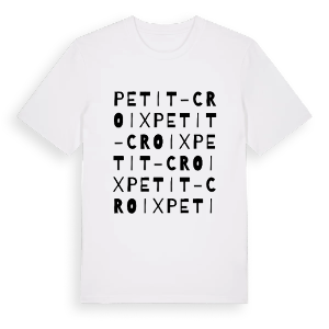 Petit-Croix ordlek t-shirt – ekologisk bomull t-shirt från Pinshirt