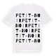 Petit-Noir ordlek t-shirt