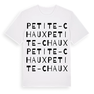 Petite-Chaux ordlek t-shirt – ekologisk bomull t-shirt från Pinshirt
