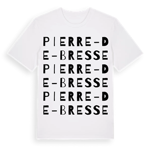 Pierre-de-Bresse ordlek t-shirt – ekologisk bomull t-shirt från Pinshirt