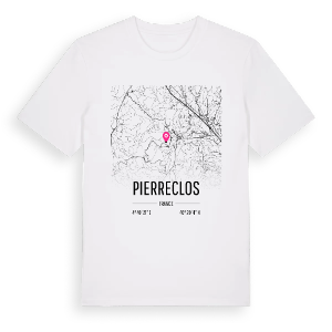 Pierreclos karta t-shirt – ekologisk bomull t-shirt från Pinshirt