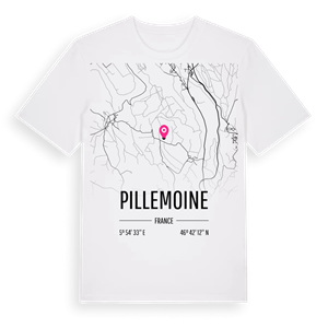 Pillemoine karta t-shirt – ekologisk bomull t-shirt från Pinshirt