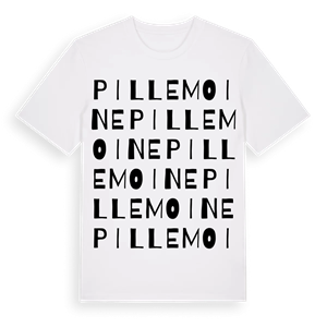 Pillemoine ordlek t-shirt – ekologisk bomull t-shirt från Pinshirt