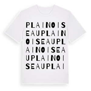 Plainoiseau ordlek t-shirt – ekologisk bomull t-shirt från Pinshirt