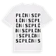 Plénise ordlek t-shirt