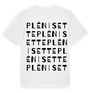 Plénisette ordlek t-shirt – ekologisk bomull t-shirt från Pinshirt