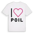 Jag älskar Poil t-shirt stort tryck