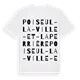 Poiseul-la-Ville-et-Laperrière ordlek t-shirt