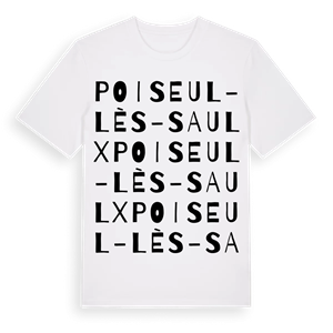 Poiseul-lès-Saulx ordlek t-shirt – ekologisk bomull t-shirt från Pinshirt