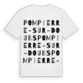 Pompierre-sur-Doubs ordlek t-shirt