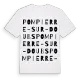 Pompierre-sur-Doubs ordlek t-shirt