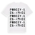 Poncey-lès-Athée ordlek t-shirt