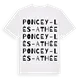 Poncey-lès-Athée ordlek t-shirt