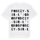 Poncey-sur-l'Ignon ordlek t-shirt