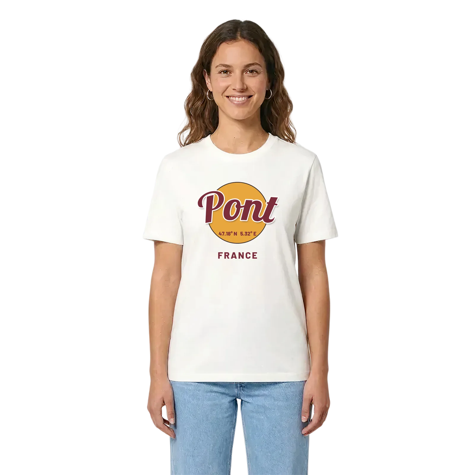 Pont cirkel t-shirt – White, i miljö