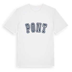 Pont college t-shirt – ekologisk bomull t-shirt från Pinshirt
