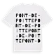 Pont-de-Poitte ordlek t-shirt