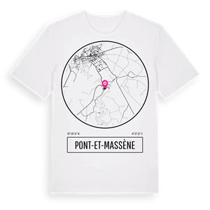 Pont-et-Massène t-shirt – ekologisk bomull t-shirt från Pinshirt
