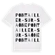 Pontailler-sur-Saône ordlek t-shirt