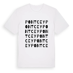 Pontcey ordlek t-shirt – ekologisk bomull t-shirt från Pinshirt