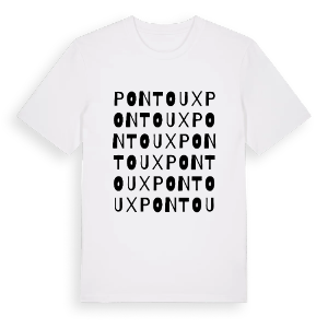 Pontoux ordlek t-shirt – ekologisk bomull t-shirt från Pinshirt