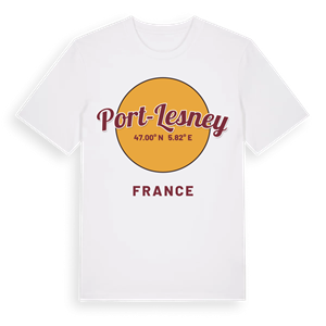 Port-Lesney cirkel t-shirt – ekologisk bomull t-shirt från Pinshirt