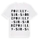 Pouilly-sur-Saône ordlek t-shirt
