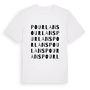 Pourlans ordlek t-shirt – ekologisk bomull t-shirt från Pinshirt
