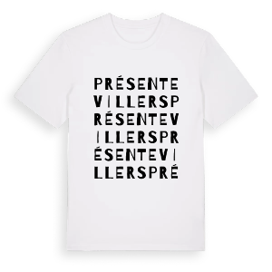 Présentevillers ordlek t-shirt – ekologisk bomull t-shirt från Pinshirt
