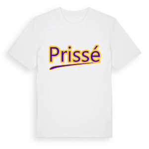Prissé baseball t-shirt – ekologisk bomull t-shirt från Pinshirt