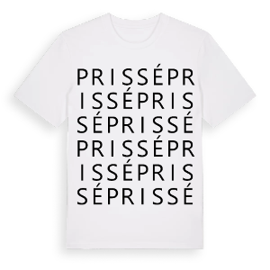 Prissé ordlek t-shirt – ekologisk bomull t-shirt från Pinshirt