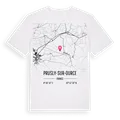 Prusly-sur-Ource karta t-shirt