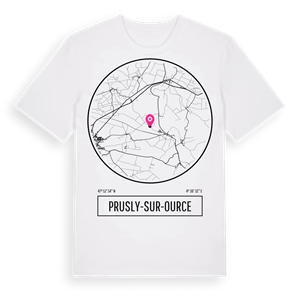 Prusly-sur-Ource t-shirt – ekologisk bomull t-shirt från Pinshirt