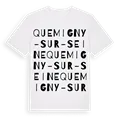 Quemigny-sur-Seine ordlek t-shirt