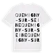 Quemigny-sur-Seine ordlek t-shirt