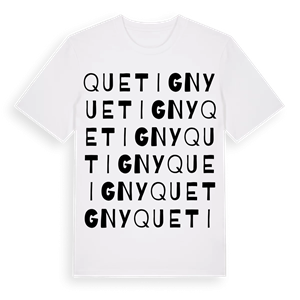 Quetigny ordlek t-shirt – ekologisk bomull t-shirt från Pinshirt