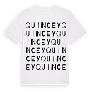 Quincey ordlek t-shirt – ekologisk bomull t-shirt från Pinshirt