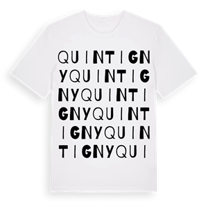 Quintigny ordlek t-shirt – ekologisk bomull t-shirt från Pinshirt