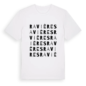 Ravières ordlek t-shirt – ekologisk bomull t-shirt från Pinshirt