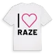 Jag älskar Raze t-shirt stort tryck