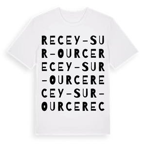 Recey-sur-Ource ordlek t-shirt – ekologisk bomull t-shirt från Pinshirt