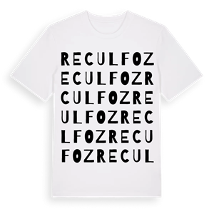 Reculfoz ordlek t-shirt – ekologisk bomull t-shirt från Pinshirt