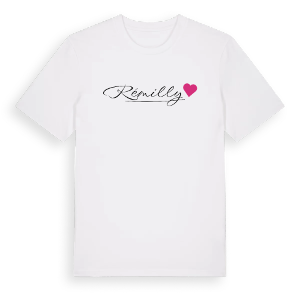 Rémilly hjärta t-shirt – ekologisk bomull t-shirt från Pinshirt