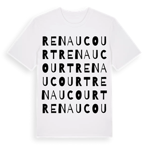 Renaucourt ordlek t-shirt – ekologisk bomull t-shirt från Pinshirt