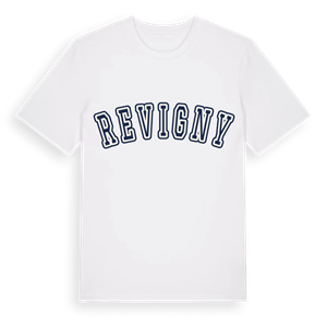 Revigny college t-shirt – ekologisk bomull t-shirt från Pinshirt