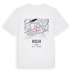 Risler karta t-shirt – ekologisk bomull t-shirt från Pinshirt