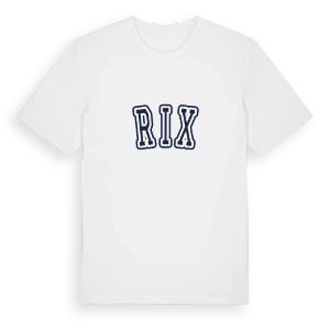 Rix college t-shirt – ekologisk bomull t-shirt från Pinshirt