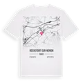 Rochefort-sur-Nenon karta t-shirt
